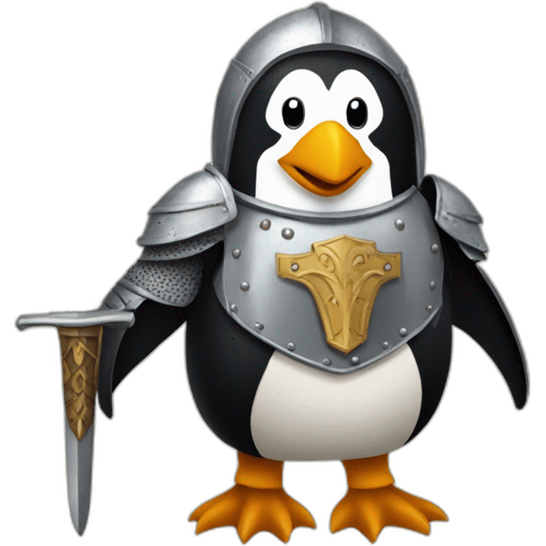 penguin medieval knight emoji