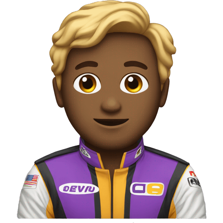 Purple race car emoji