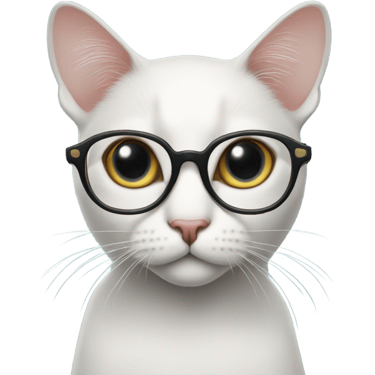 The Cat with the glasses emoji