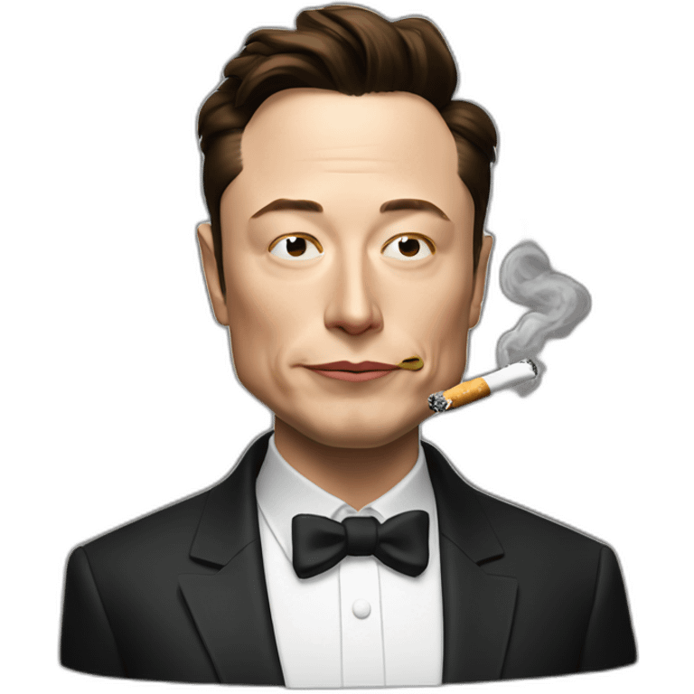 Elon musk smoking emoji