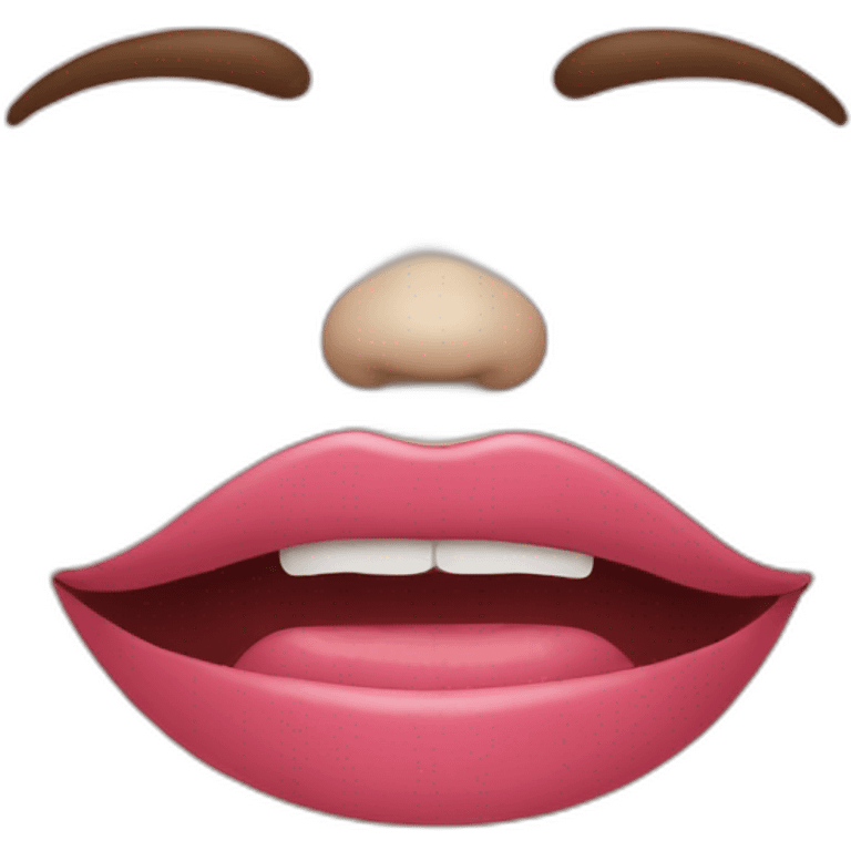 Bouche for face emoji