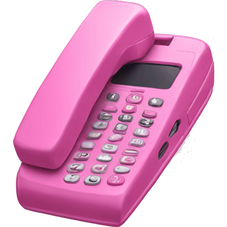 Pink fold-over flip phone  emoji