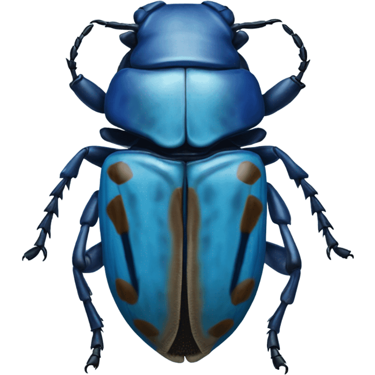 Blue Goliath beetle emoji