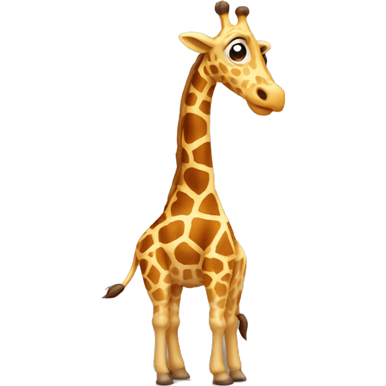 Giraffe pooping emoji