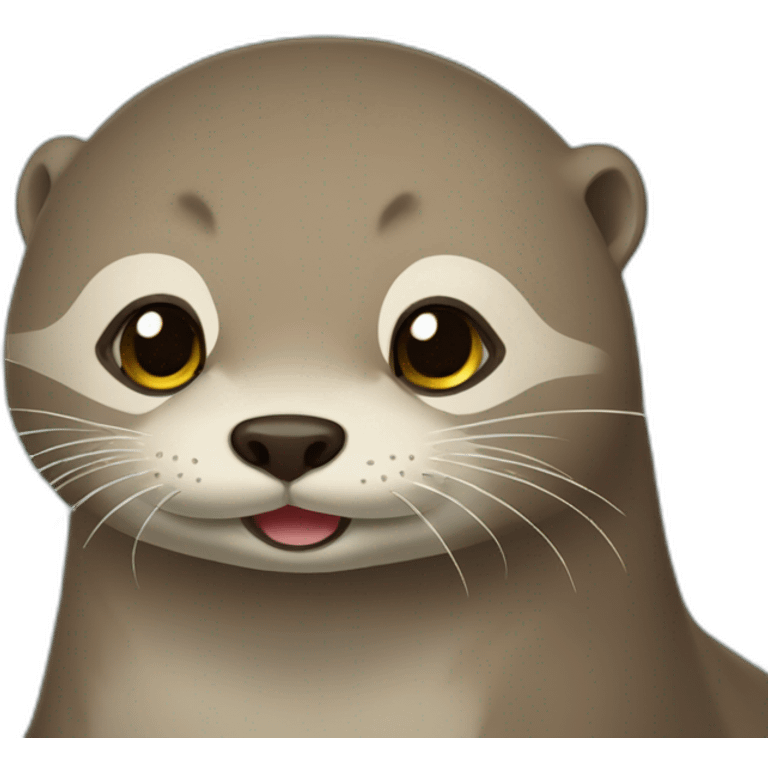 Loutre sur tourtue emoji