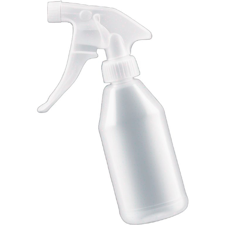 A handheld plastic spray bottle with a clear container and a white trigger handle, featuring a long, thin stainless steel nozzle that extends several inches outward for precise spraying. emoji