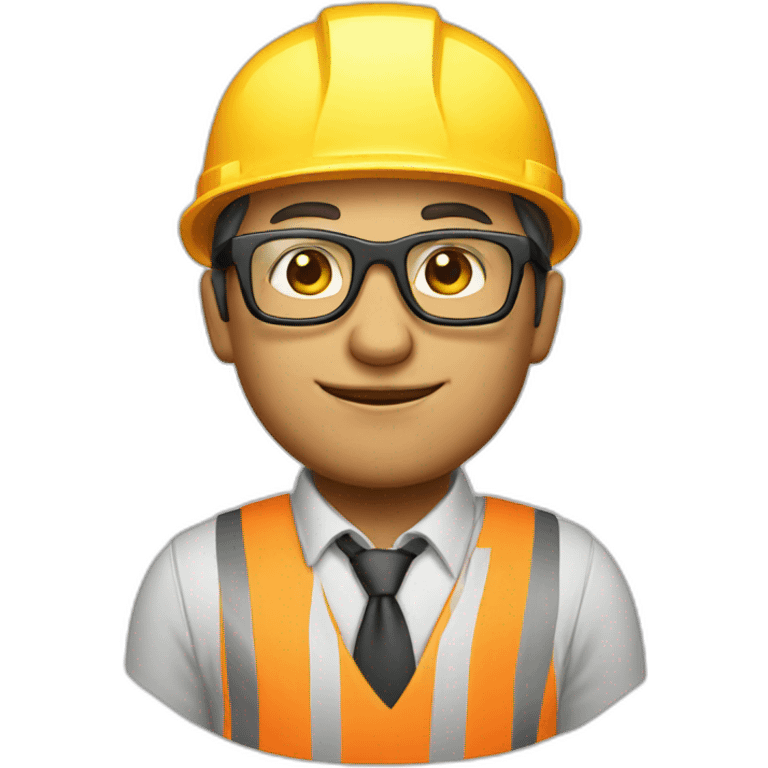 architect with glasses on site emoji