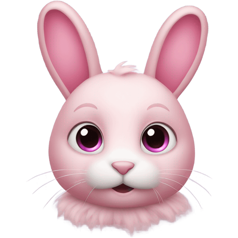 Pink rabbit emoji