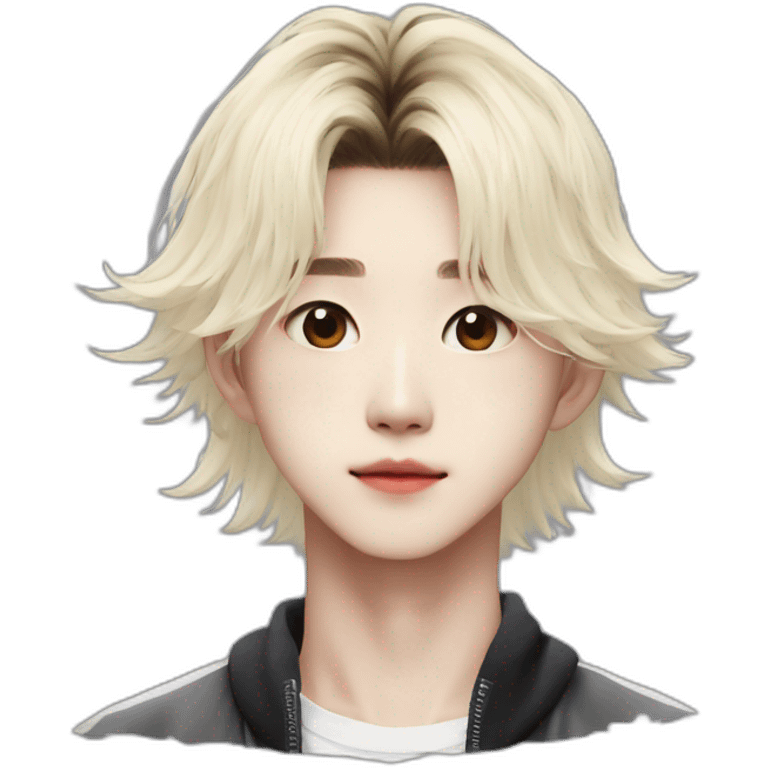 Hyunjin-stray-kids-blonde-hair emoji