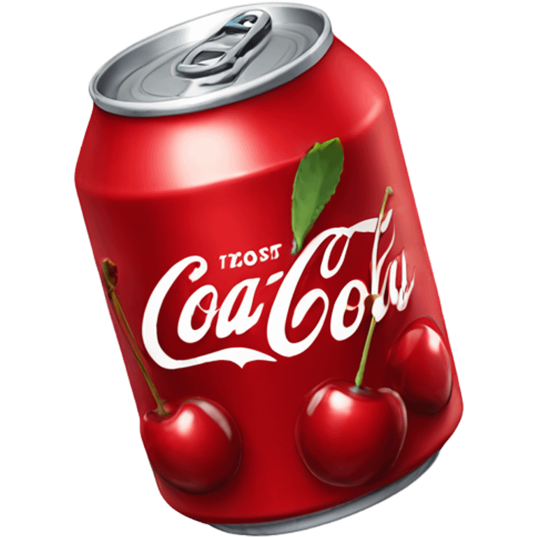 Cherry coca cola can emoji