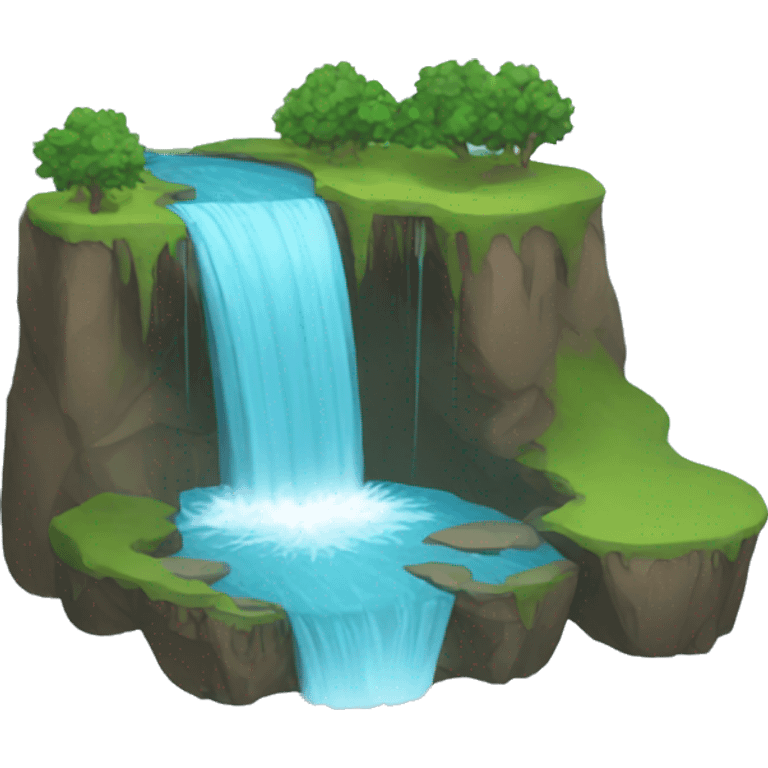 water falls emoji