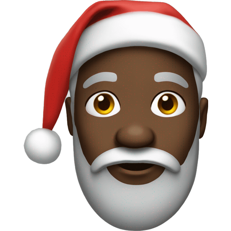 black santa emoji