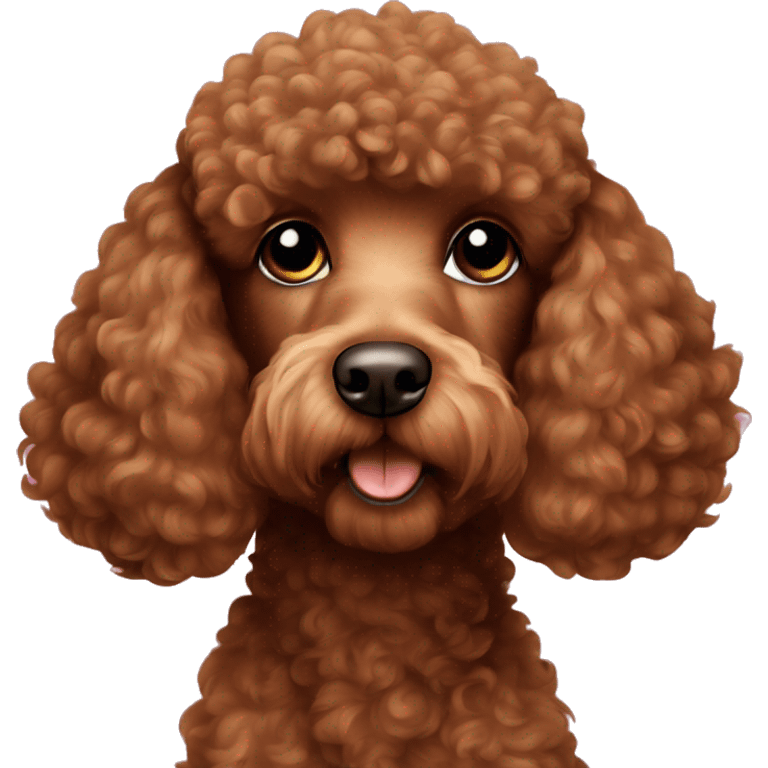 brown poodle emoji