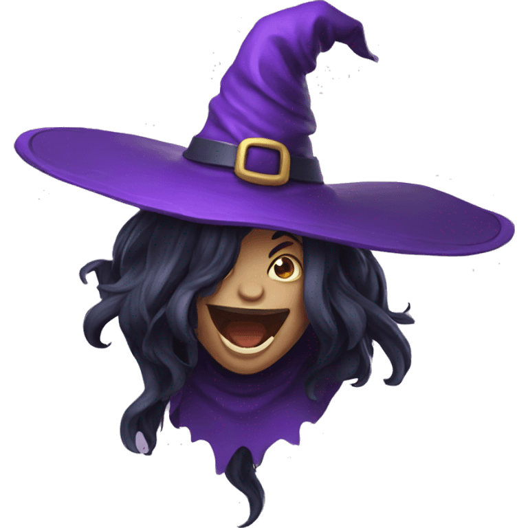 Witch laughting emoji