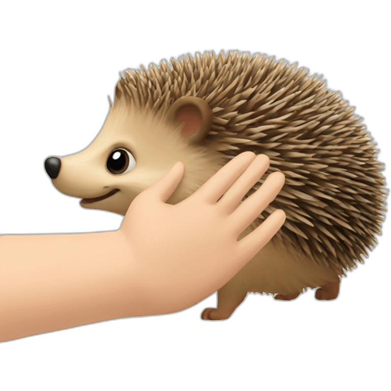 hedgehog high five emoji