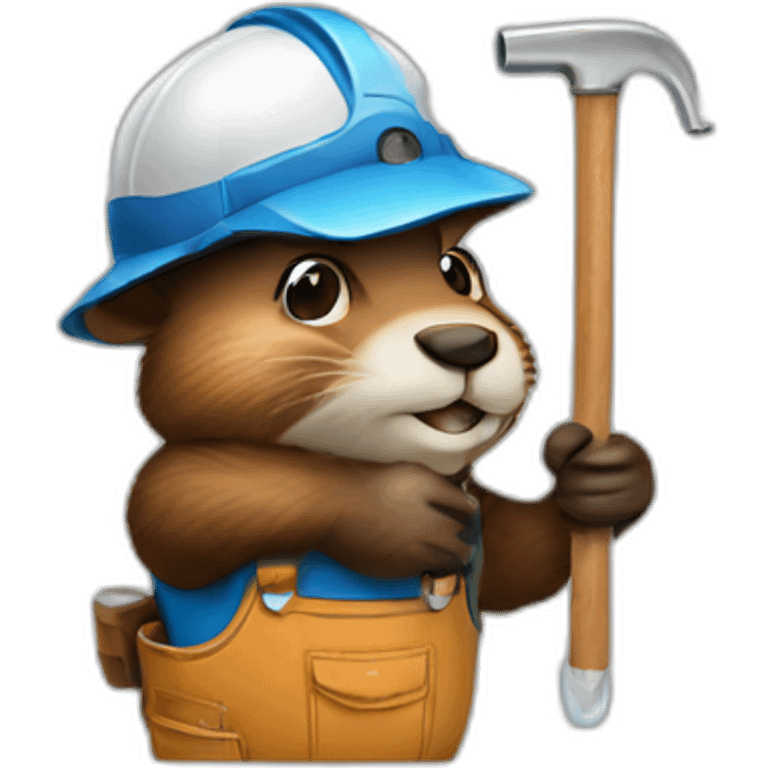 beaver plumber emoji