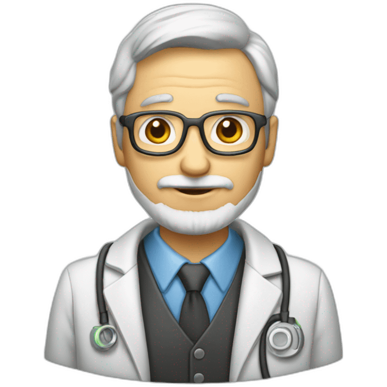 cientifico de datos profesor de 50 años emoji