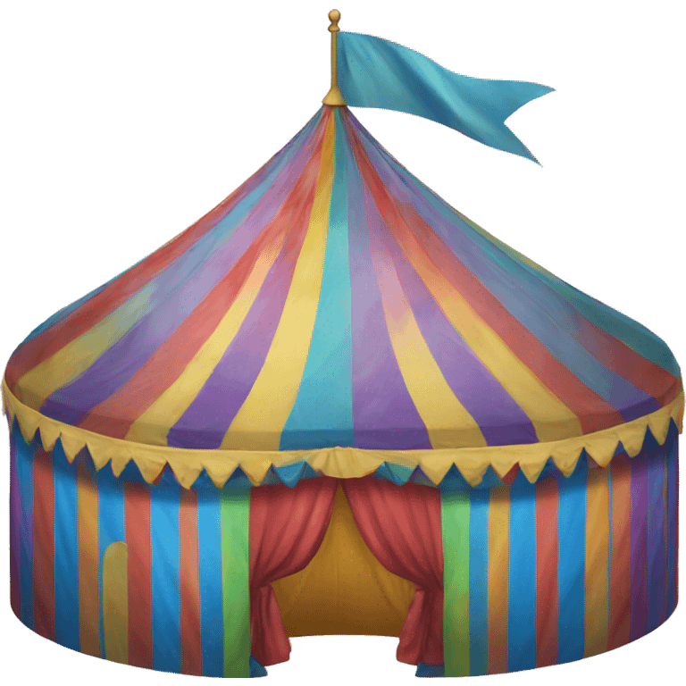 rainbow circus tent emoji