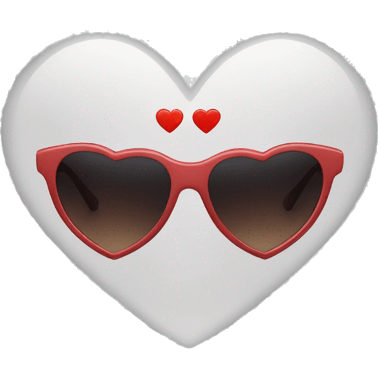 heart shaped sunglasses emoji