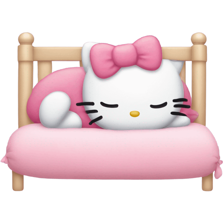 hello kitty sleeping emoji