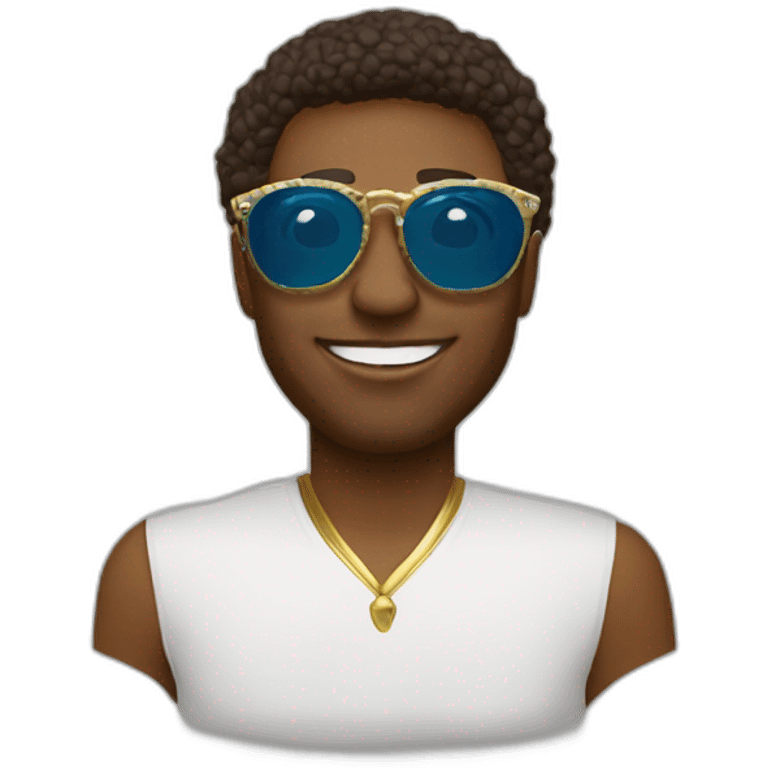 someone wearing KREWE Eyewear st. louis emoji