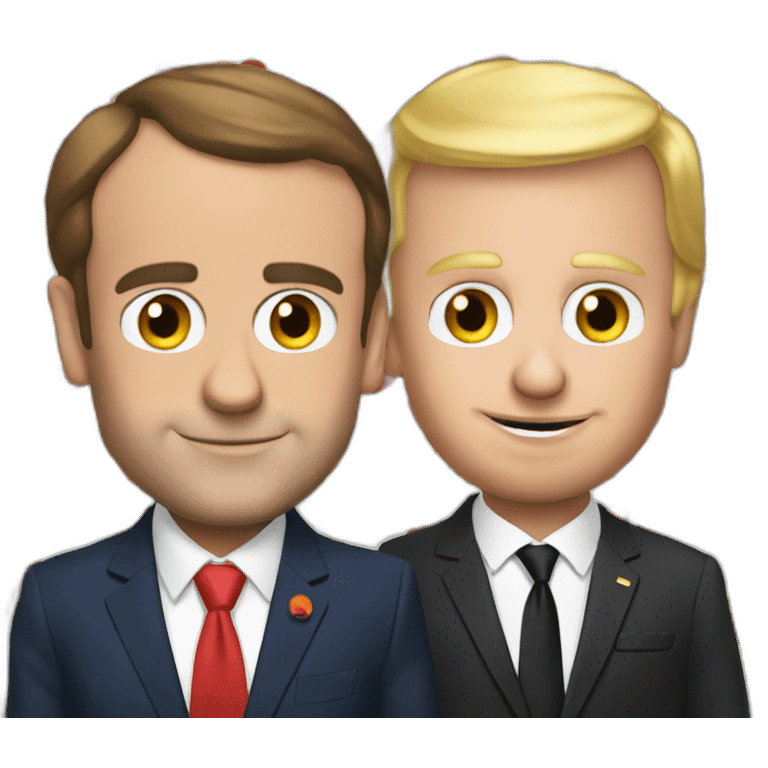 Macron et Drump emoji