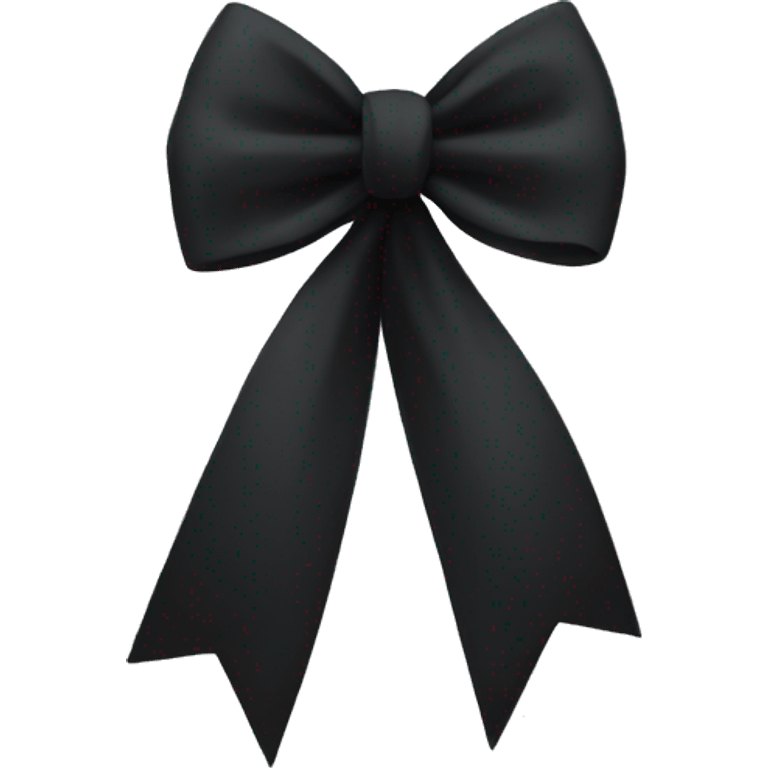 Black bow emoji