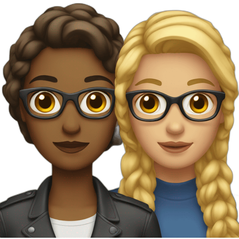 Two female podcasters emoji