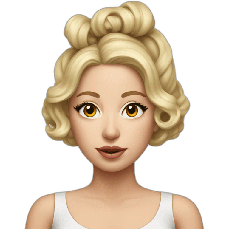 lady-gaga-bow-in-hair-realistic emoji