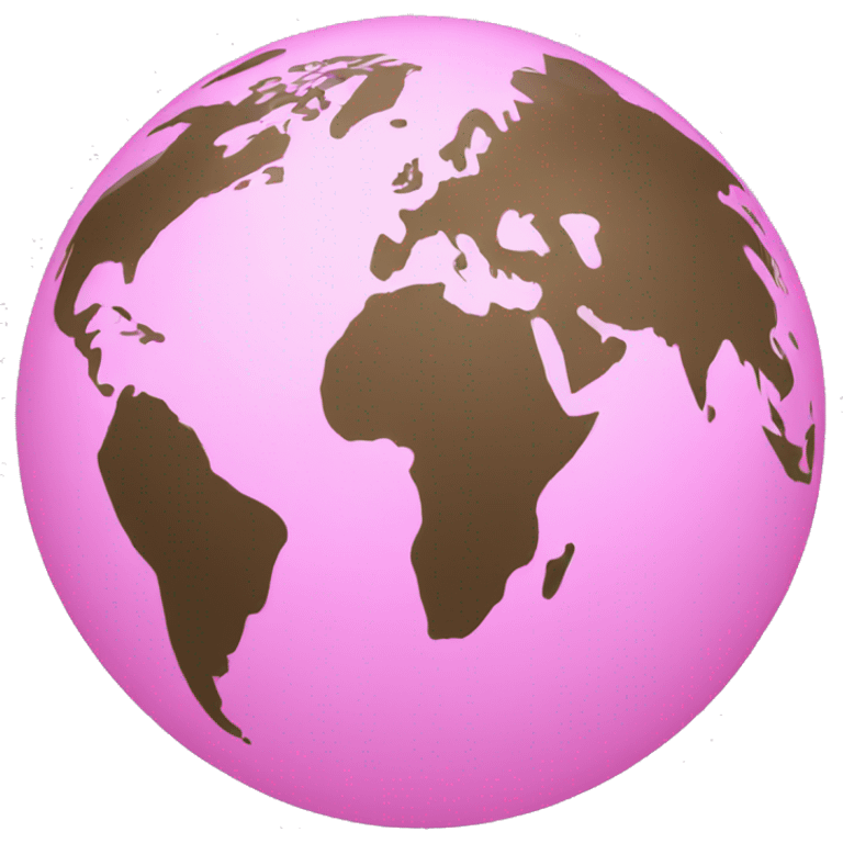 pink globe  emoji