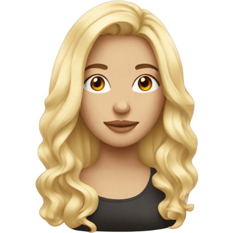 blonde beautiful girl emoji