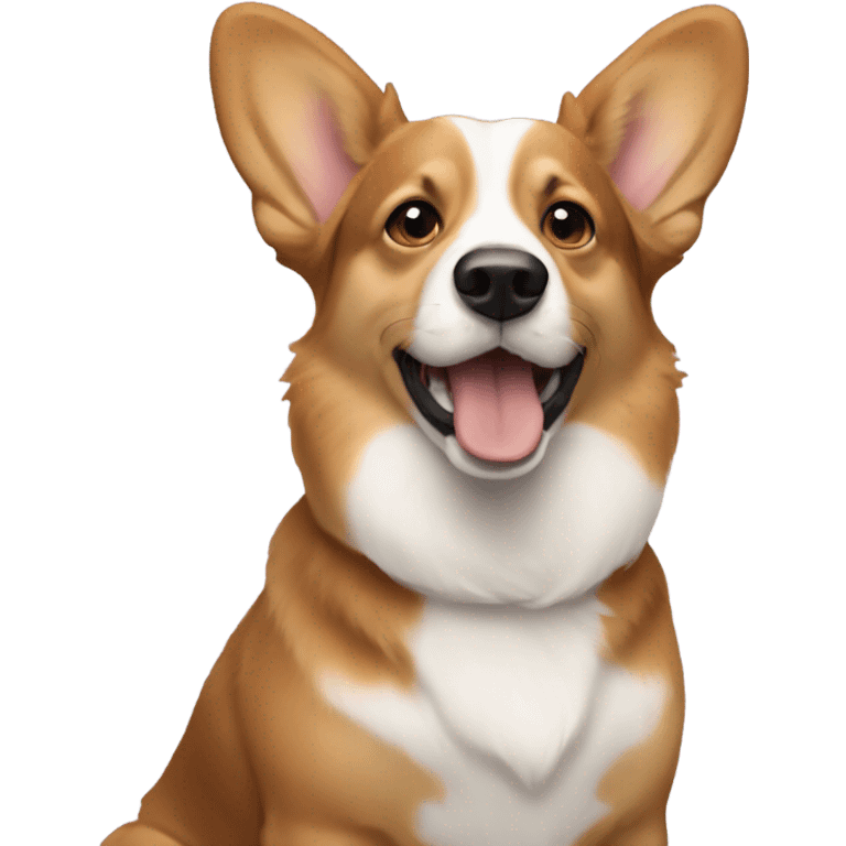 Aussie and corgi dog mix emoji