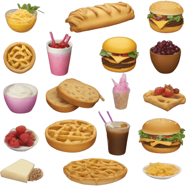 Aesthetic food emoji