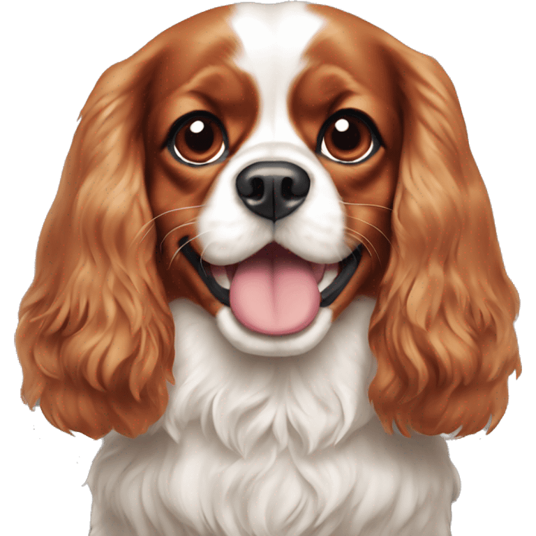 Happy Cavalier King Charles Spaniel emoji