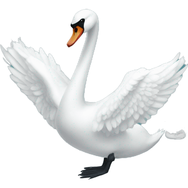 white swan emoji