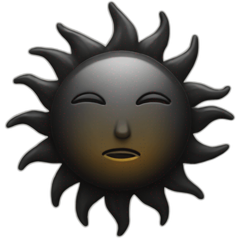 black sun emoji