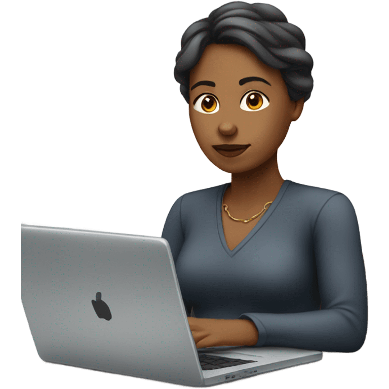 woman working on a computer emoji