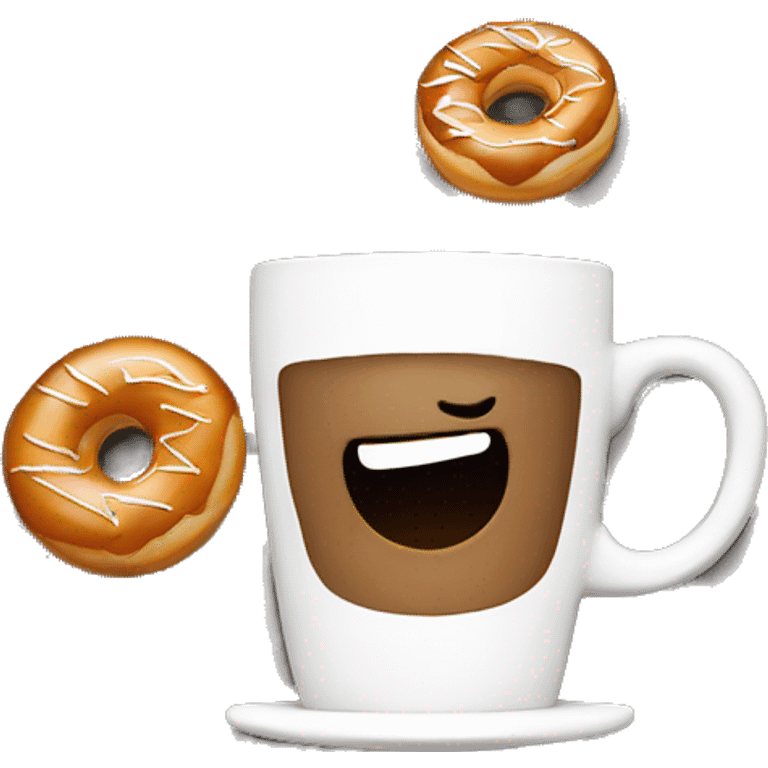 Coffe and donuts emoji