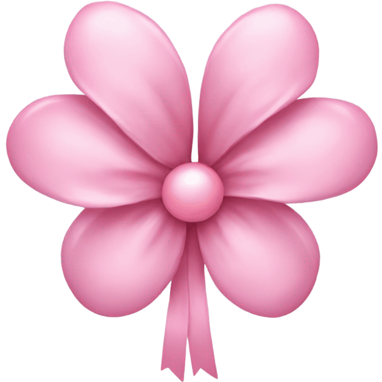 Pink pastel flower with boe emoji