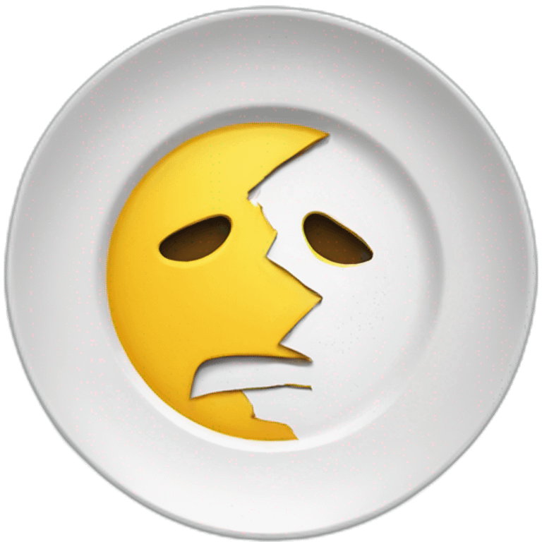 Broken plate emoji