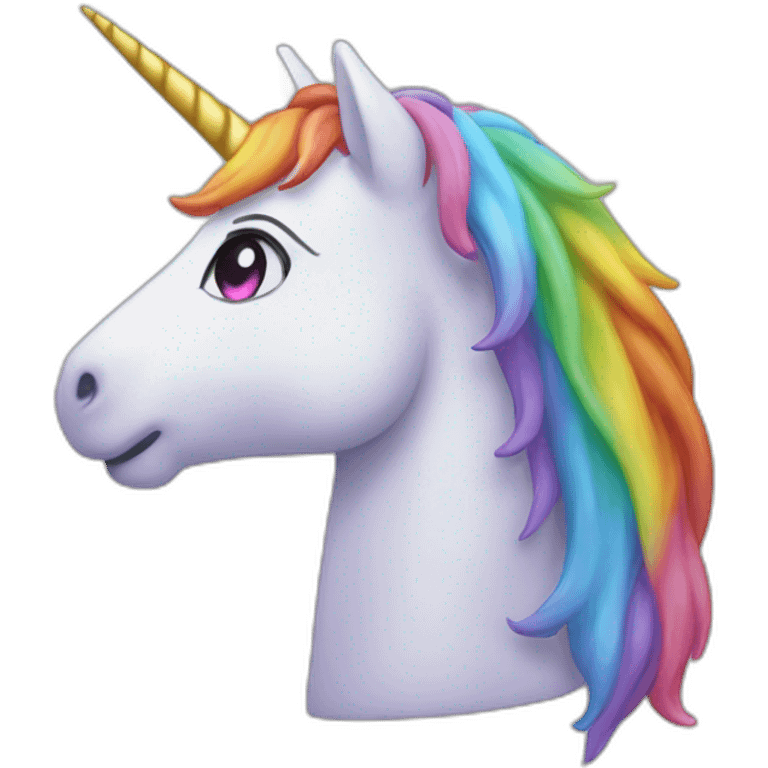 Licorne qui fait caca des arc-en-ciel emoji