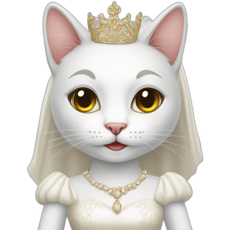 Cat-bride emoji