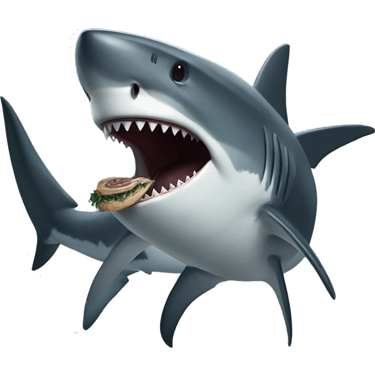 A shark eating a leviathan emoji