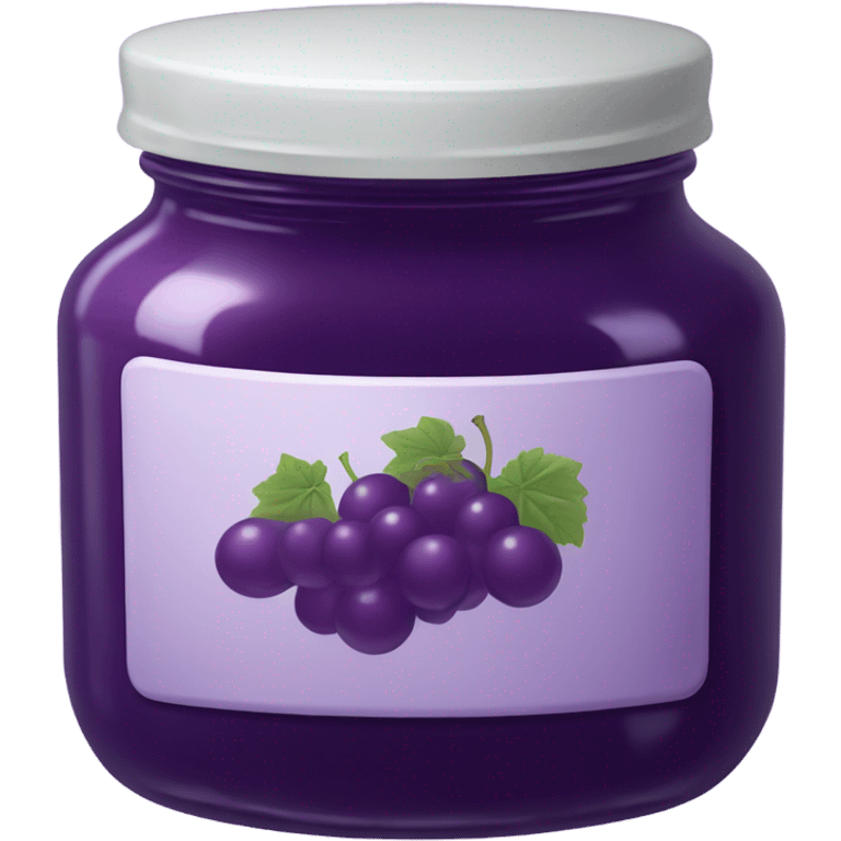 Grape jelly in an aesthetic plain jar emoji