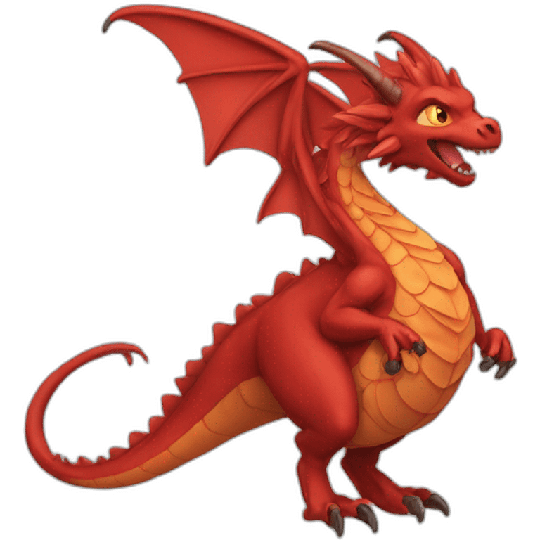 Dracofeu rouge emoji