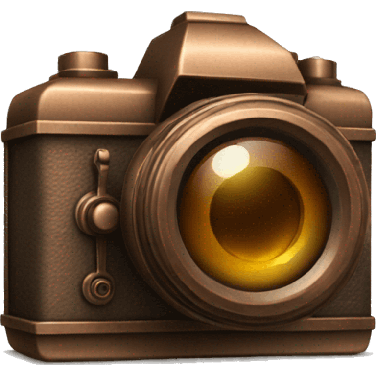 bronze camera emoji