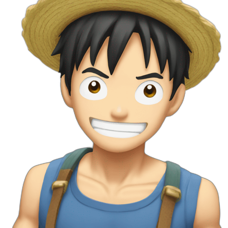 Luffy no hat emoji