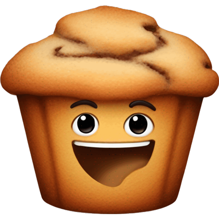 coffee cake muffin cute face  emoji