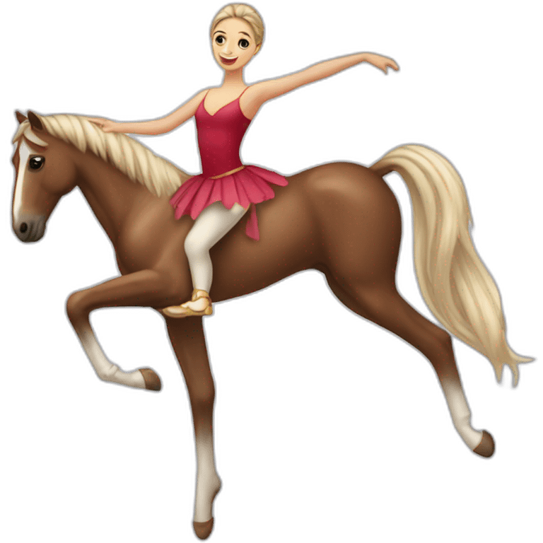 bailarina-a-caballo emoji