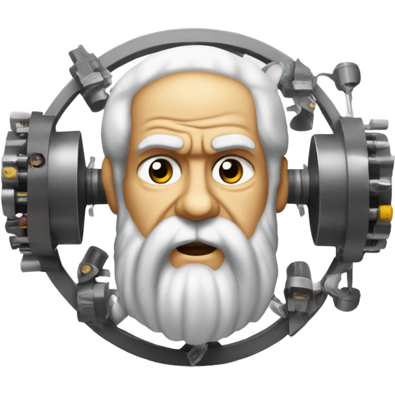 Socrates defusing a bomb emoji